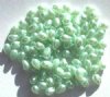 100 4x6mm Light Green Pearl Glass Drop Beads
